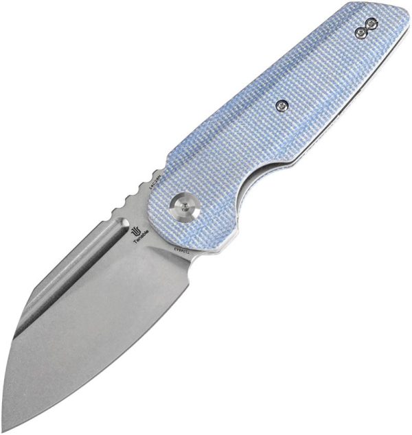 Tenable Rafe L Linerlock Folding Knife 14C28N Blue Micarta