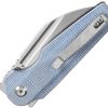 Tenable Rafe L Linerlock Folding Knife 14C28N Blue Micarta