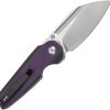 Tenable Rafe L Linerlock Folding Knife 14C28N Purple G10
