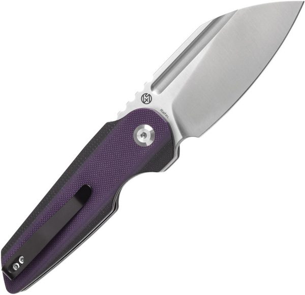 Tenable Rafe L Linerlock Folding Knife 14C28N Purple G10