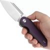 Tenable Rafe L Linerlock Folding Knife 14C28N Purple G10