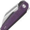 Tenable Rafe L Linerlock Folding Knife 14C28N Purple G10