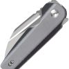 Tenable Rafe L Linerlock Folding Knife 14C28N Stainless Gray