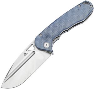 Tenable Knives Bombur Linerlock Blue Micarta D2