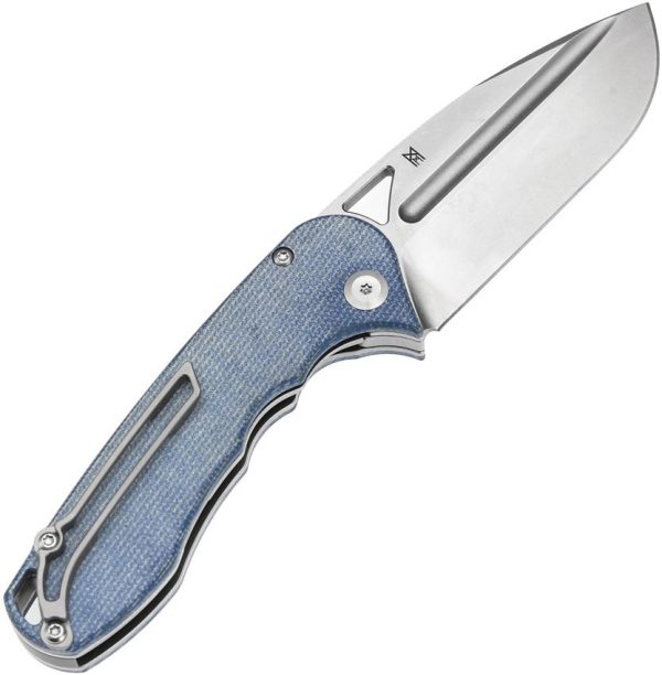 Tenable Knives Bombur Linerlock Blue Micarta D2