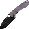 Tenable Knives Bombur Linerlock Purple Micarta D2