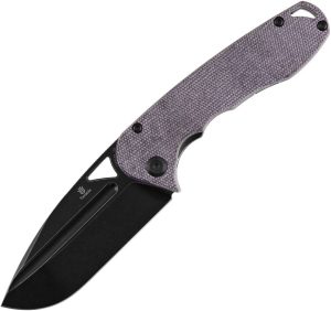 Tenable Knives Bombur Linerlock Purple Micarta D2
