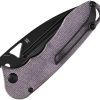 Tenable Knives Bombur Linerlock Purple Micarta D2