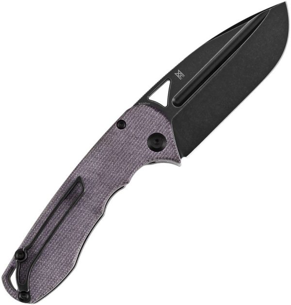 Tenable Knives Bombur Linerlock Purple Micarta D2