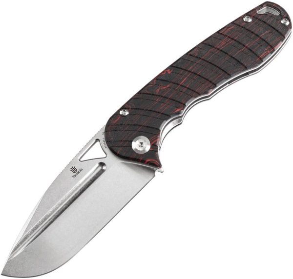 Tenable Knives Bombur Linerlock Black/Red G-Mascus G10