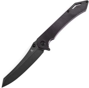 Tenable Colibri Tech Linerlock Folding Knife Nitro V Black Purple