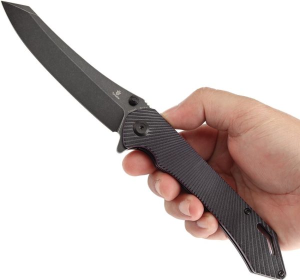 Tenable Colibri Tech Linerlock Folding Knife Nitro V Black Purple