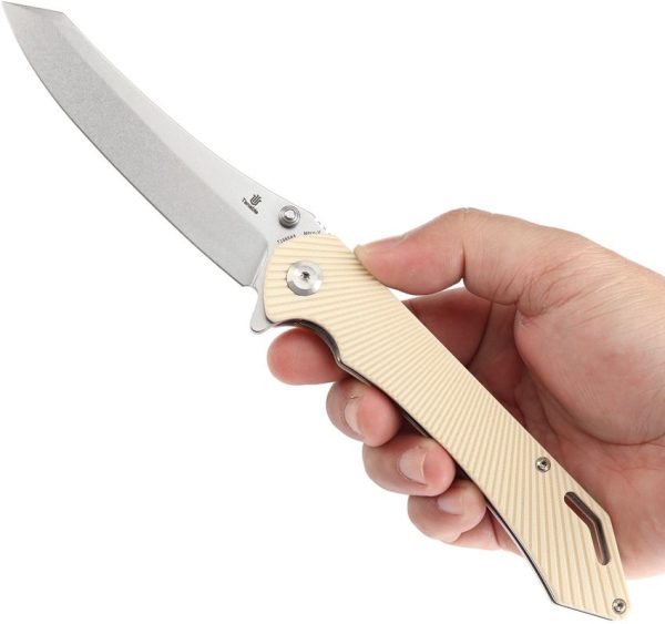 Tenable Colibri Tech Ivory G10 Folding Knife Nitro V Steel