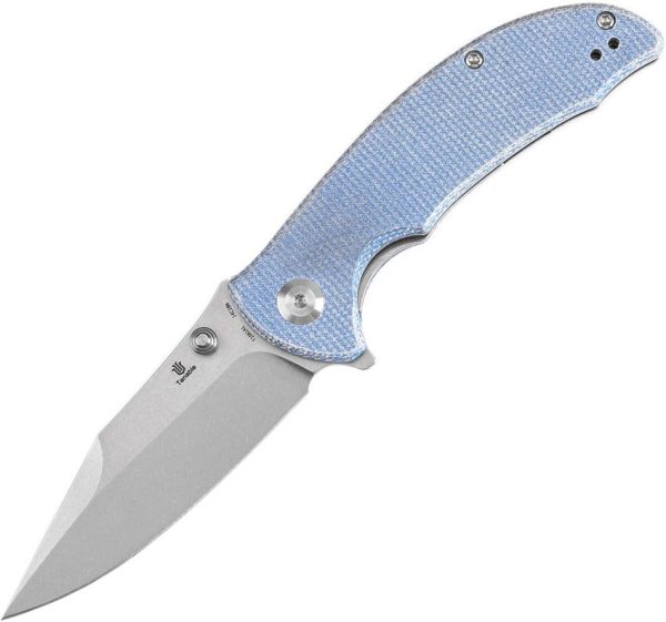 Tenable Rei Linerlock Blue Folding Knife 14C28N Sandvik Stainless