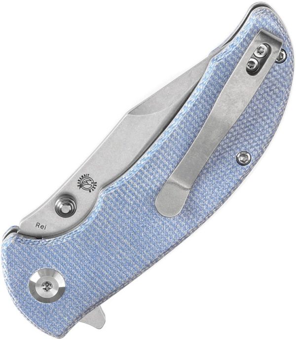 Tenable Rei Linerlock Blue Folding Knife 14C28N Sandvik Stainless