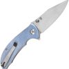 Tenable Rei Linerlock Blue Folding Knife 14C28N Sandvik Stainless