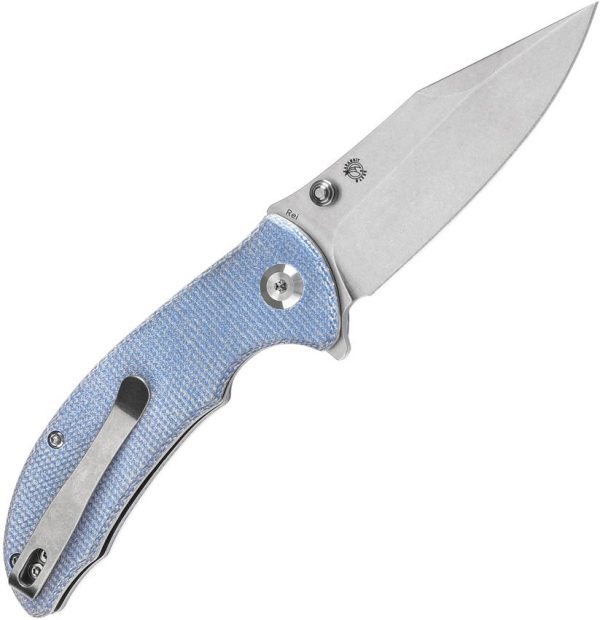 Tenable Rei Linerlock Blue Folding Knife 14C28N Sandvik Stainless