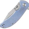 Tenable Rei Linerlock Blue Folding Knife 14C28N Sandvik Stainless