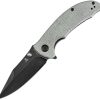 Tenable Rei Linerlock Green Canvas Folding Knife 14C28N