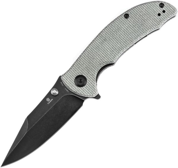 Tenable Rei Linerlock Green Canvas Folding Knife 14C28N