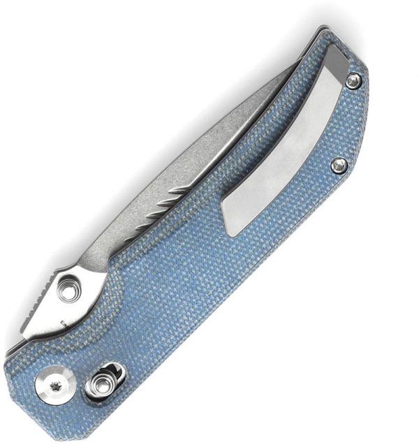 Tenable Knives Eaglestrike Crossbar Lock Blue Micarta