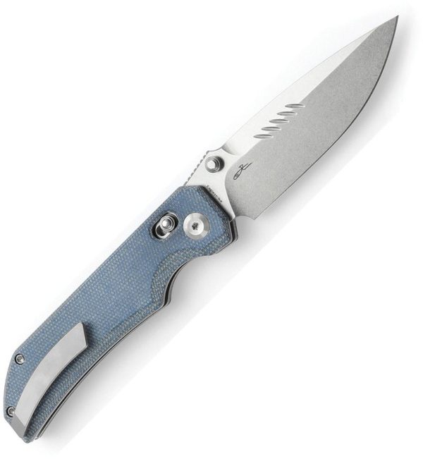 Tenable Knives Eaglestrike Crossbar Lock Blue Micarta