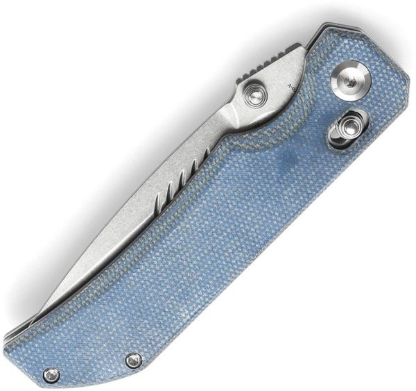 Tenable Knives Eaglestrike Crossbar Lock Blue Micarta