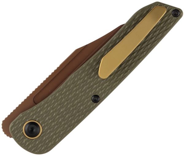 Kansept Nettle Linerlock - Olive G10