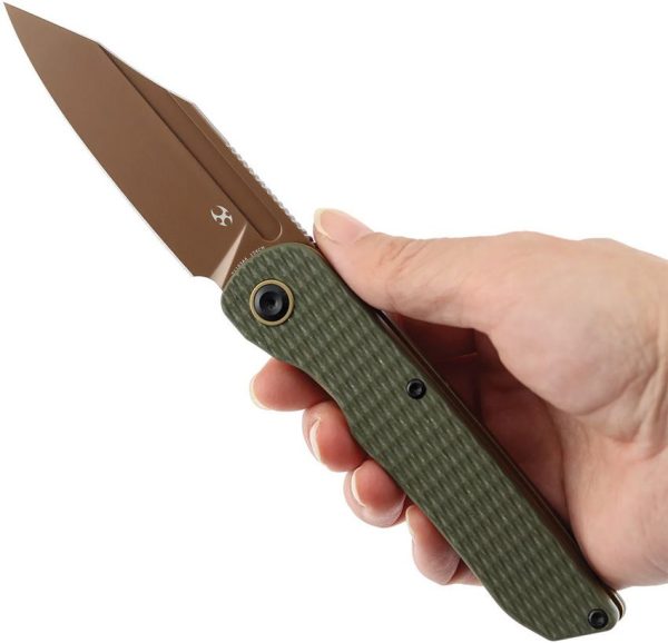 Kansept Nettle Linerlock - Olive G10