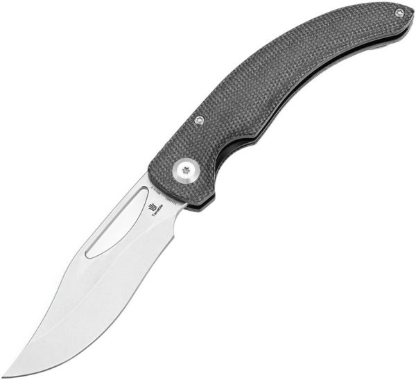 Tenable Gideon Linerlock Black Folding Knife Nitro V Steel