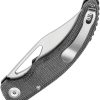 Tenable Gideon Linerlock Black Folding Knife Nitro V Steel