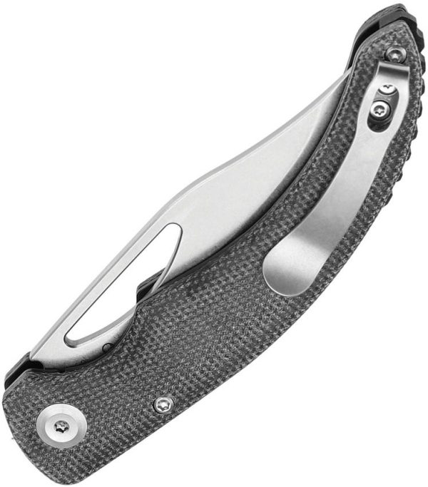 Tenable Gideon Linerlock Black Folding Knife Nitro V Steel