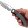 Tenable Gideon Linerlock Black Folding Knife Nitro V Steel