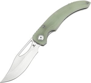 Tenable Gideon Linerlock Jade G10 Folding Knife Nitro V Steel