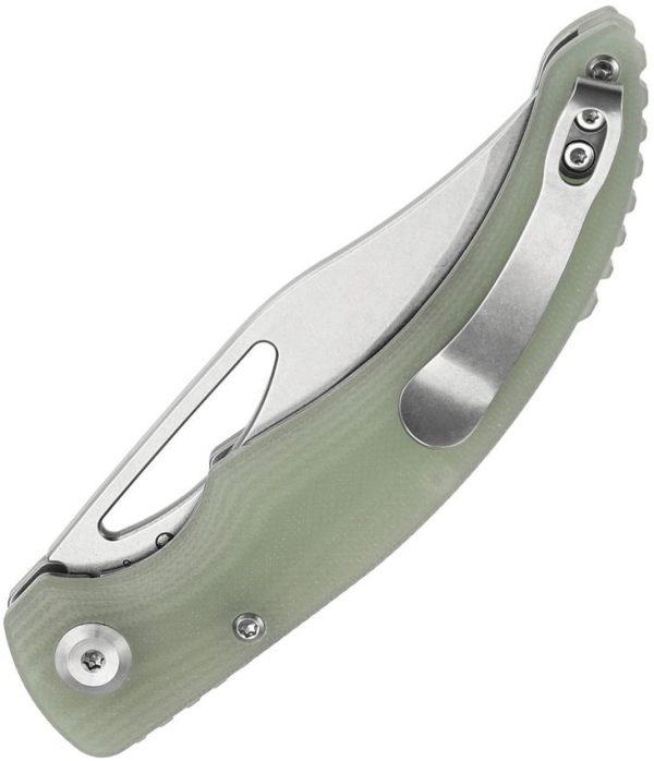 Tenable Gideon Linerlock Jade G10 Folding Knife Nitro V Steel