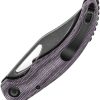 Tenable Gideon Linerlock Purple Micarta Folding Knife Nitro V