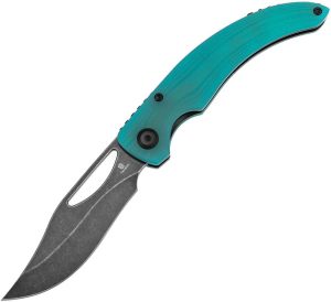 Tenable Gideon Linerlock Folding Knife Tiffany Blue Nitro V