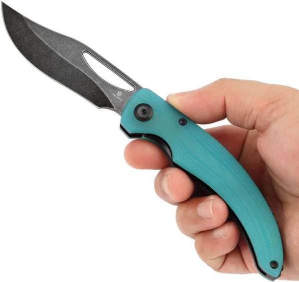 Tenable Gideon Linerlock Folding Knife Tiffany Blue Nitro V