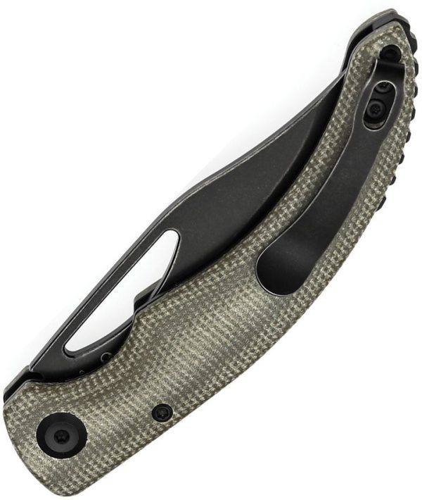 Tenable Gideon Linerlock Green Micarta Folding Knife Nitro V