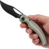 Tenable Gideon Linerlock Green Micarta Folding Knife Nitro V