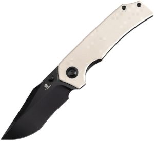 Tenable Knives Fermi Linerlock Ivory Folding Knife 14C28N