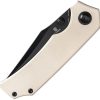 Tenable Knives Fermi Linerlock Ivory Folding Knife 14C28N