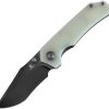 Tenable Fermi Linerlock Jade G10 Folding Knife 14C28N Recurve