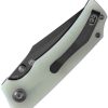 Tenable Fermi Linerlock Jade G10 Folding Knife 14C28N Recurve