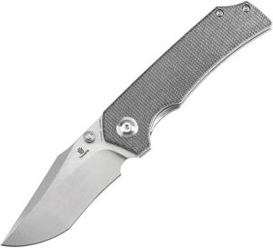 Tenable Fermi Linerlock Black Micarta Folding Knife 14C28N