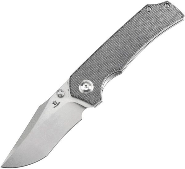 Tenable Fermi Linerlock Black Micarta Folding Knife 14C28N