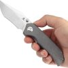 Tenable Fermi Linerlock Black Micarta Folding Knife 14C28N