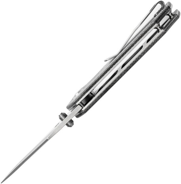 Tenable Fermi Linerlock Black Micarta Folding Knife 14C28N