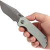 Tenable Fermi Linerlock Green Micarta Folding Knife 14C28N