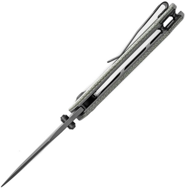Tenable Fermi Linerlock Green Micarta Folding Knife 14C28N